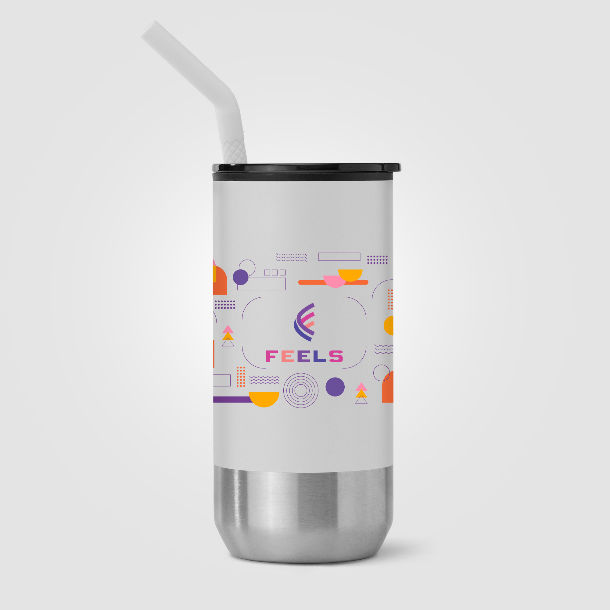 Atlantis - 16 oz. Double Wall Tumbler - Stainless with Recycled RPP Inner 32