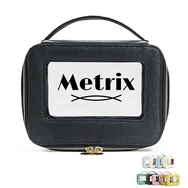 High-End Portable Cosmetic Case with Clear Window 1