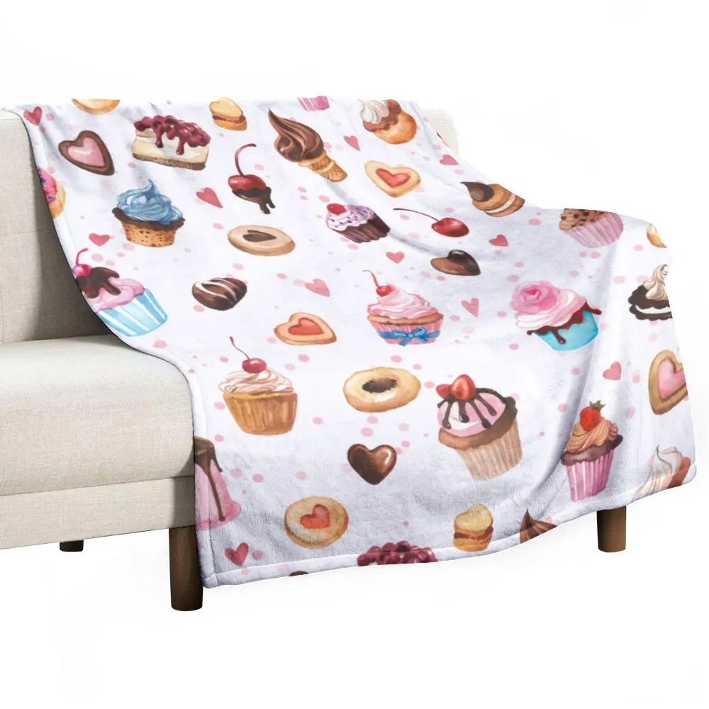 280g Full Color Soft Fleece Blanket Warm Lightweight Cozy 3