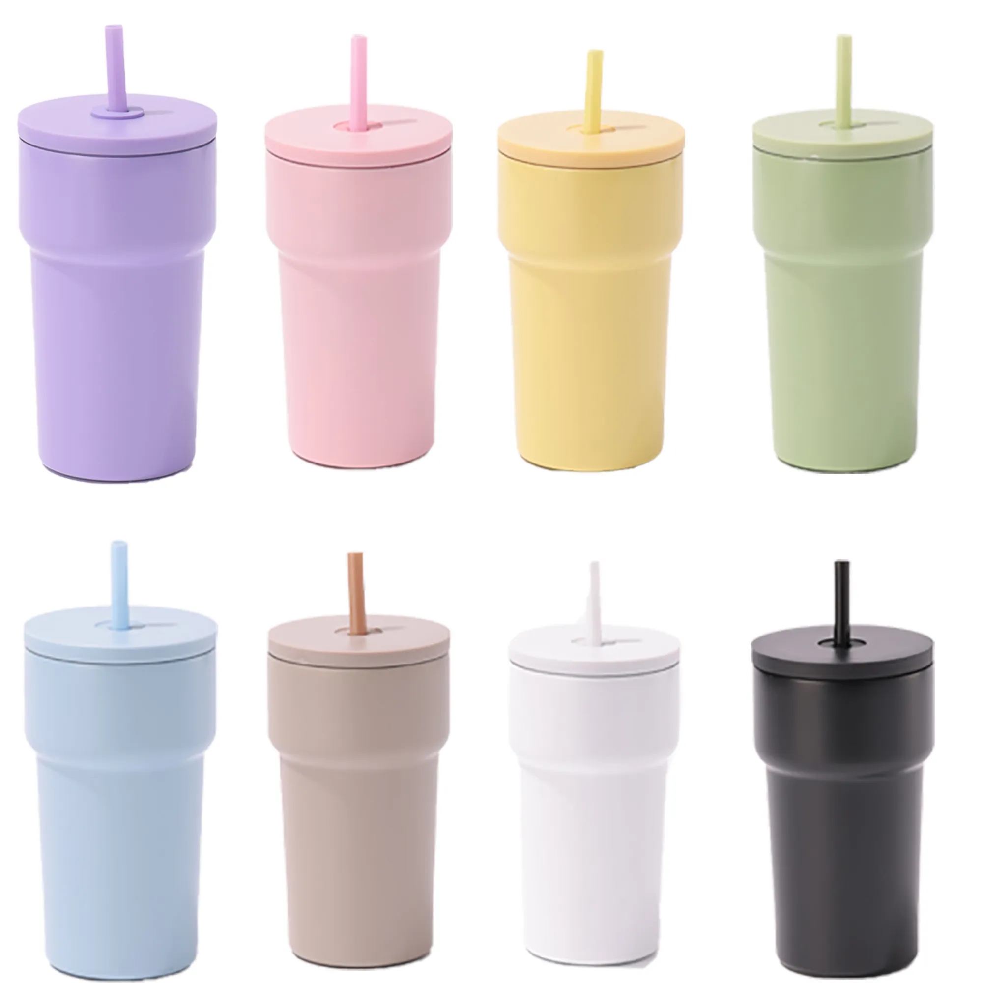 14oz Travel Coffee Tumbler With Lid and Straw 4