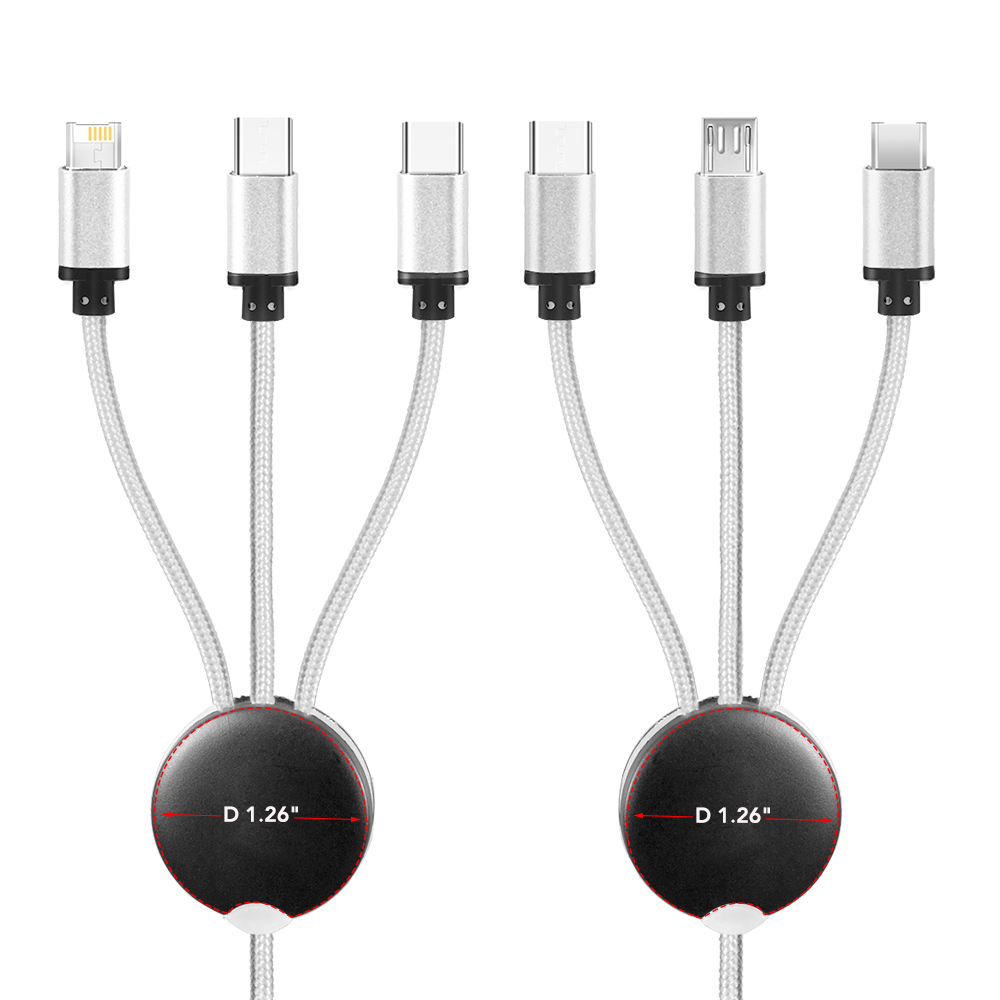 Cherry Avenue 3 in1 Logo Light Up Charging Cable with iPhone & Android 2 Simports