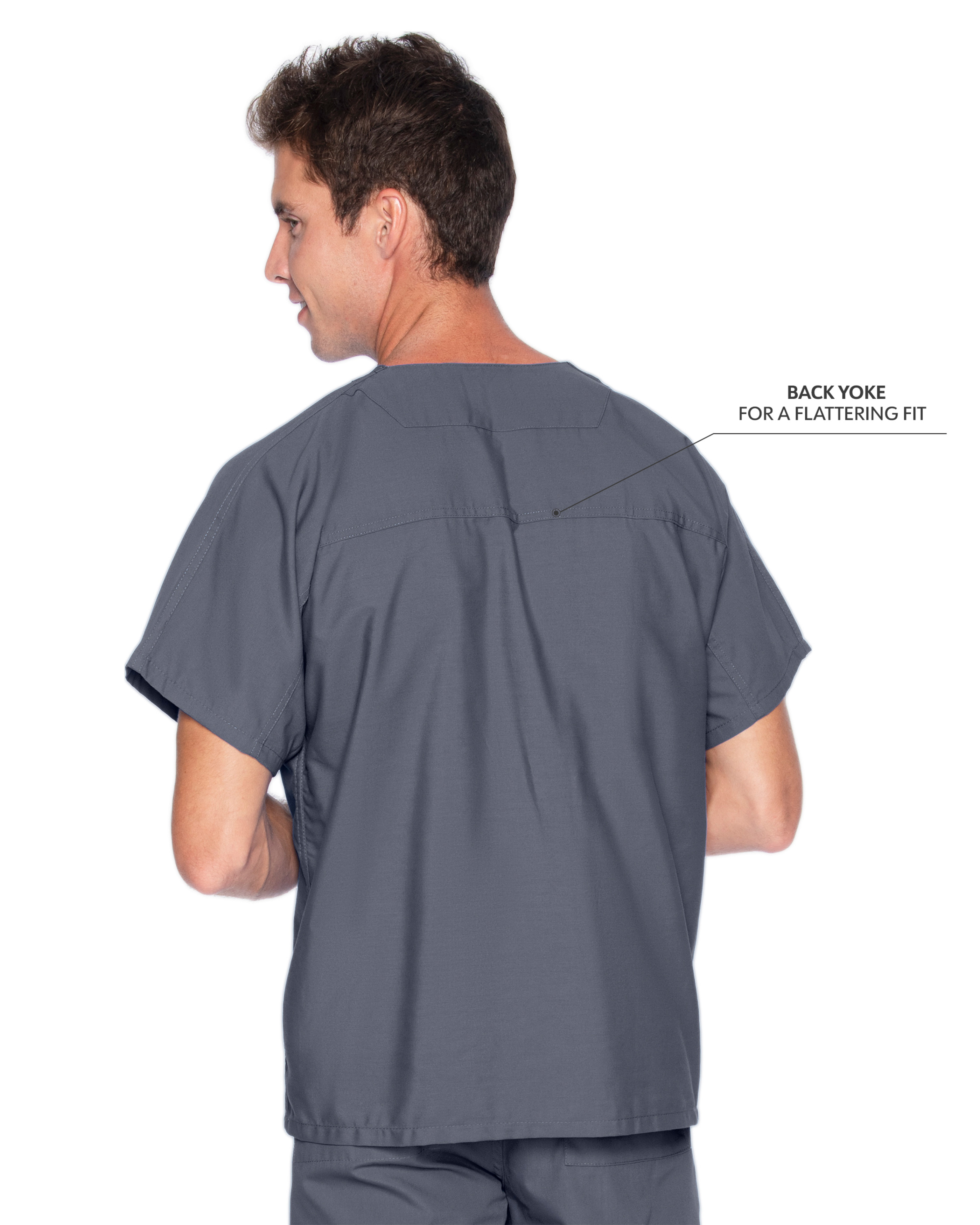 Landau - Essentials - Unisex One-Pocket Reversible V-Neck Top 28