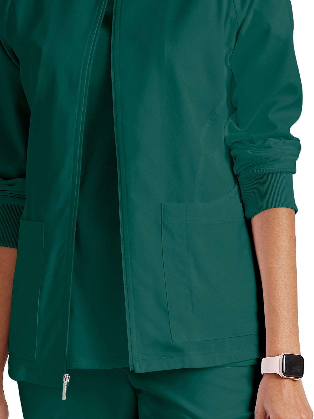 Grey's Anatomy Spandex Stretch - Women's Five-Pocket Gianna Warm-Up Scrub Jacket 22