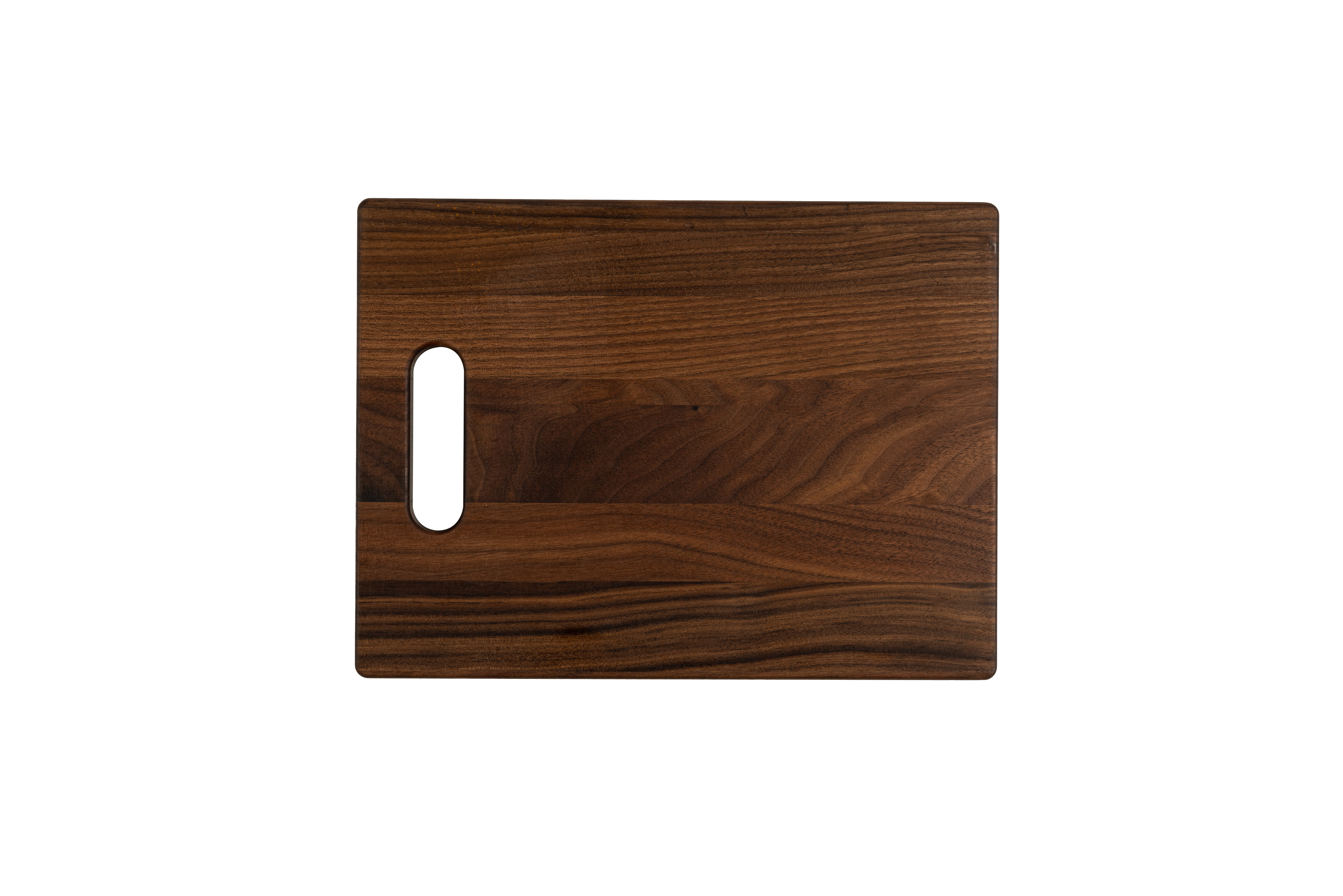 Small Walnut Cutting Board with Cutout Handle 12"x9"x3/4" 3