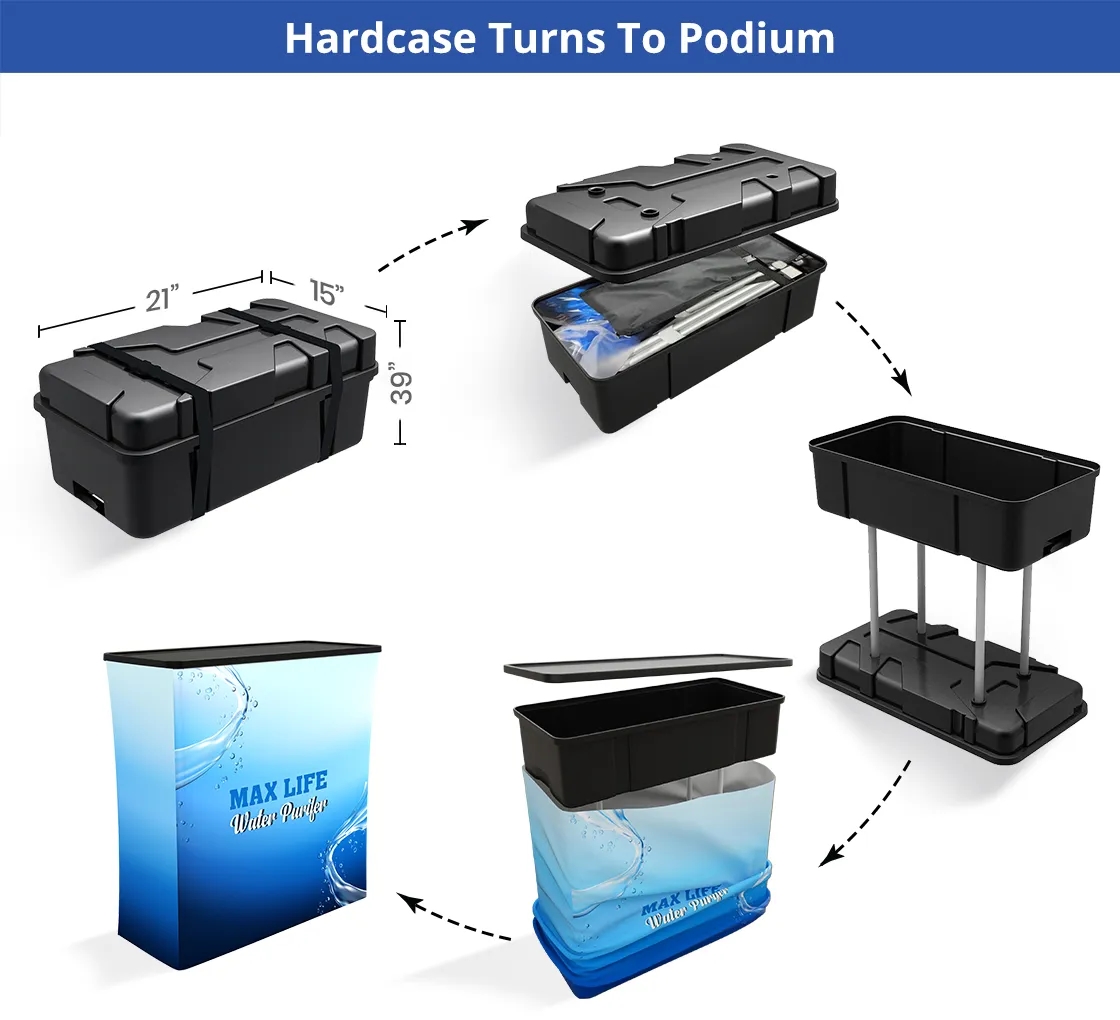 10ft Inline Trade Show Booth - Portable Display 6