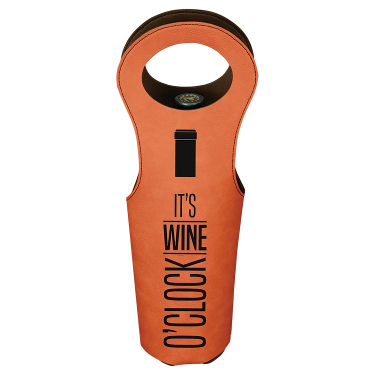 Rawhide Leatherette Wine Bag 2