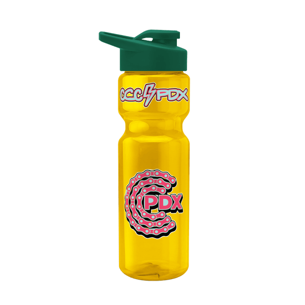 Blazer 28oz Transparent Bike Bottle w/Drink-thru Lid 564
