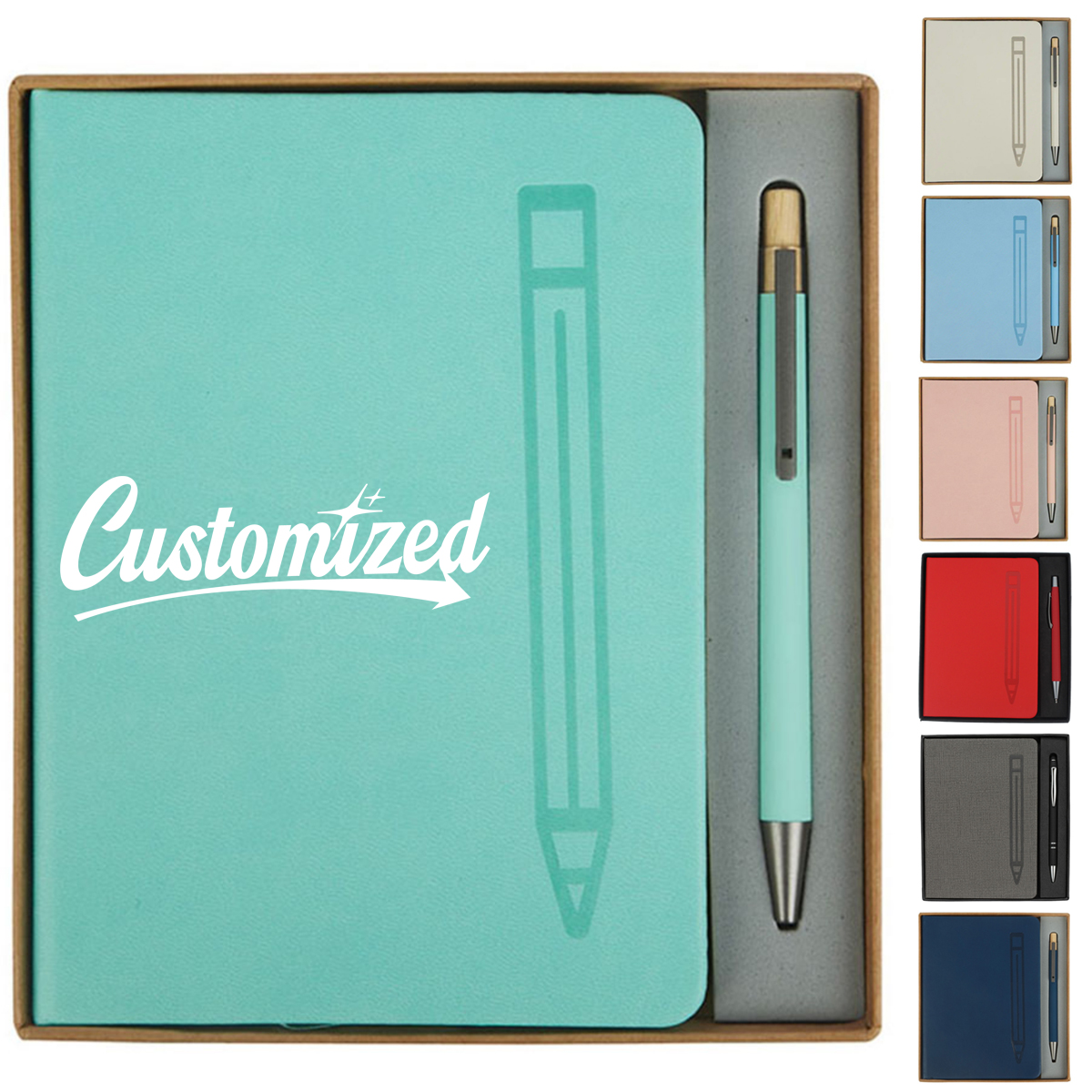 Notebook and Pen Gift Set with Magnetic Pen Slot 3