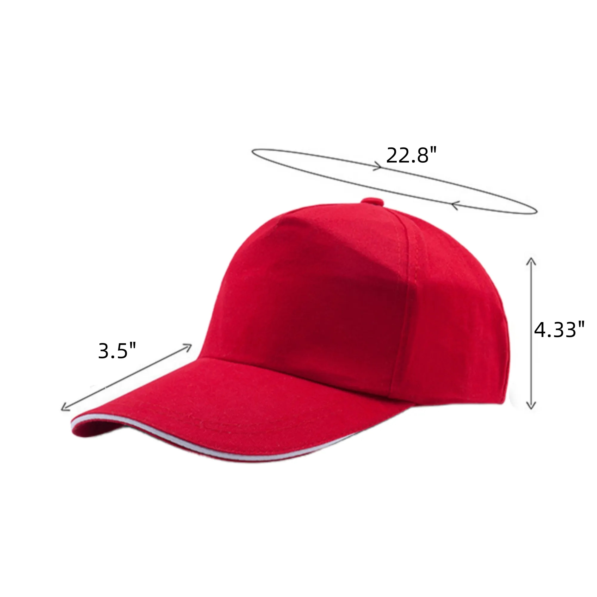 Pure Cotton 5-Panel Baseball Cap 2