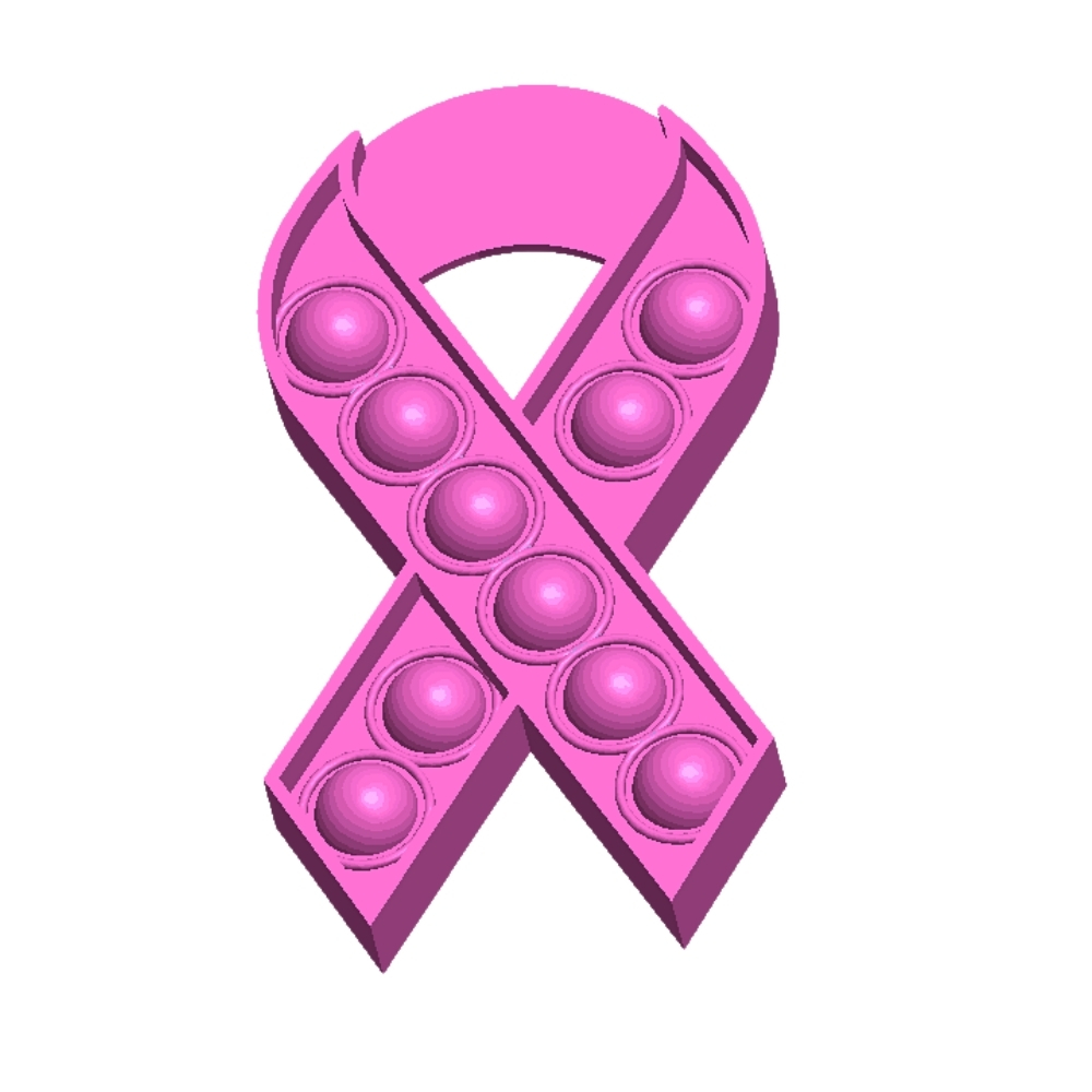 Pop It Fidget Toy - Breast Cancer Awareness 3