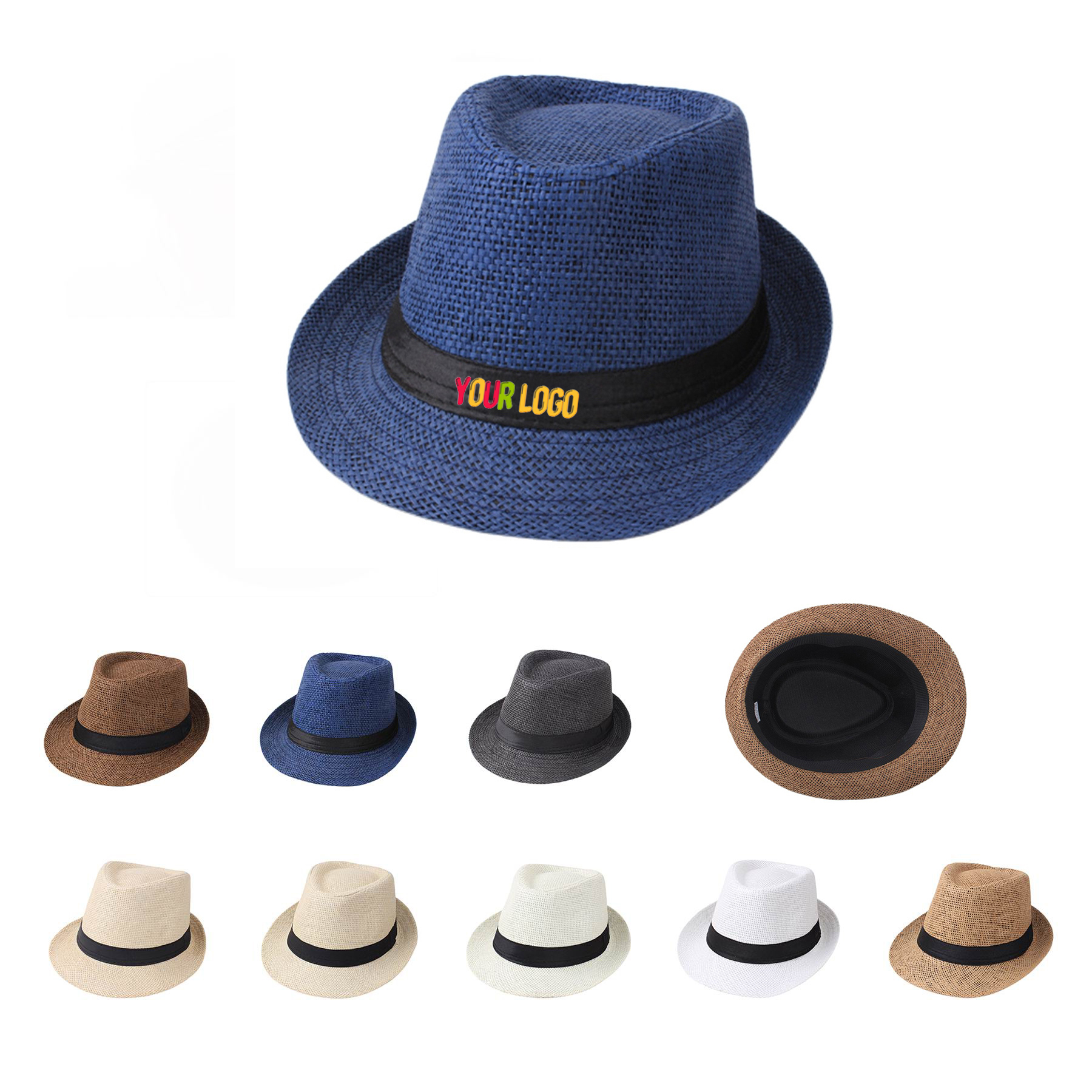 Unisex Panama Fedora Straw Hat 2