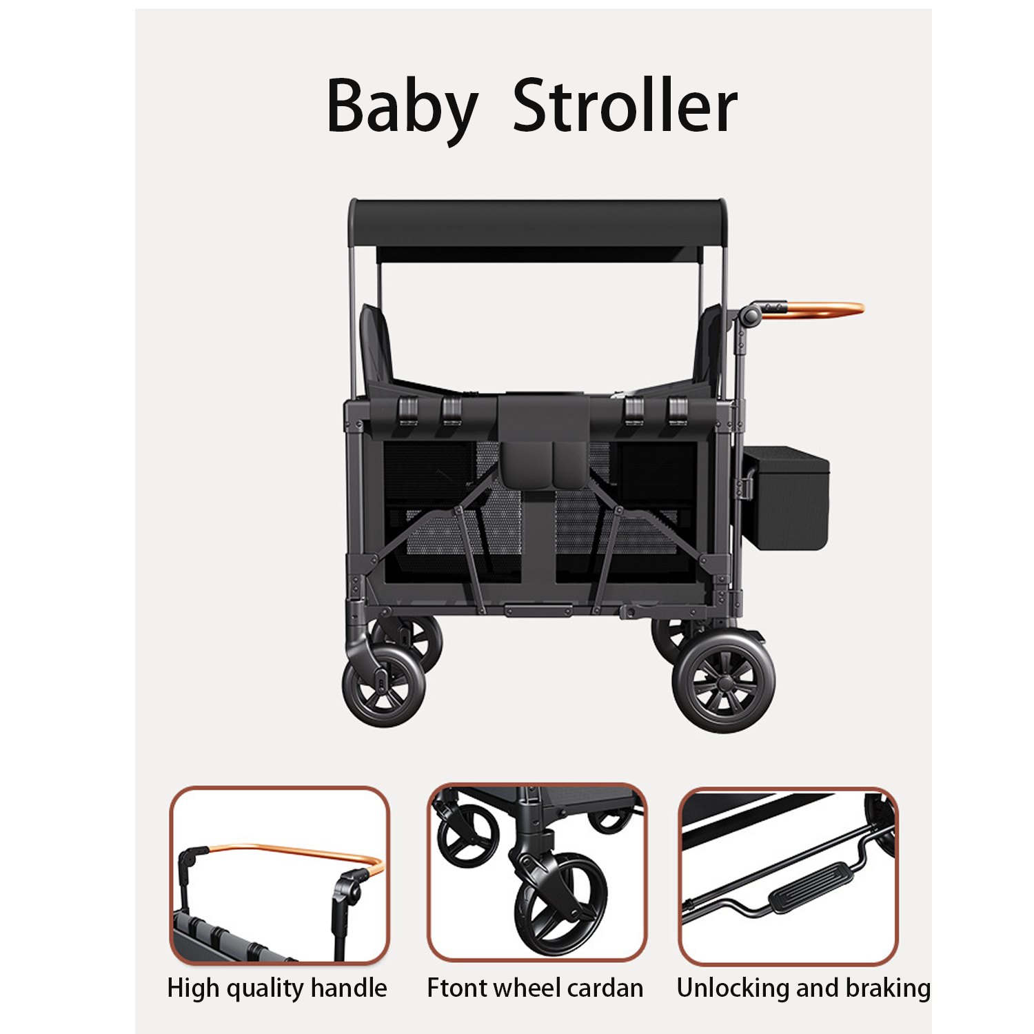 Twin easy mountain strollers 4