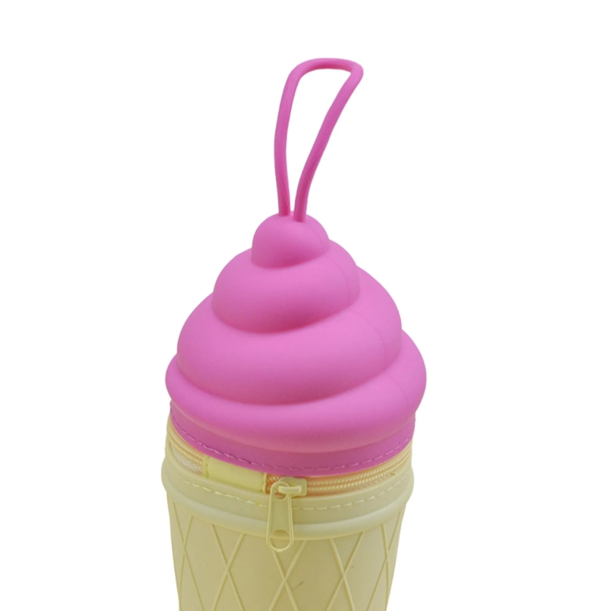 Novelty Cute Ice Cream Pencil Case Silicone Pouch 4
