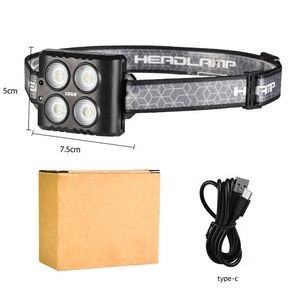 Rechargeable Head Flashlight Lamp LED with White Light 4