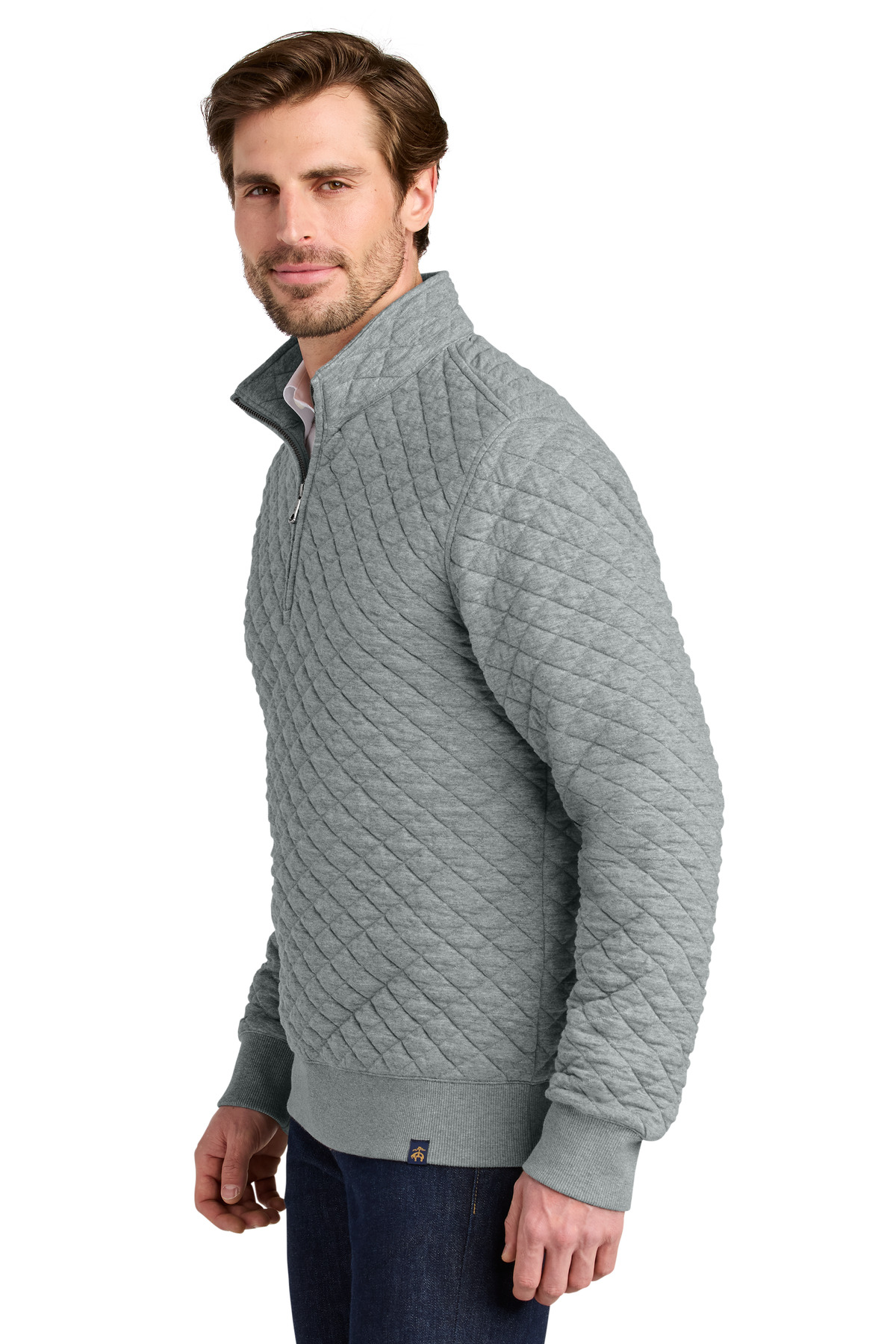 Brooks Brothers Diamond Quilt 1/4-Zip BB18212 5