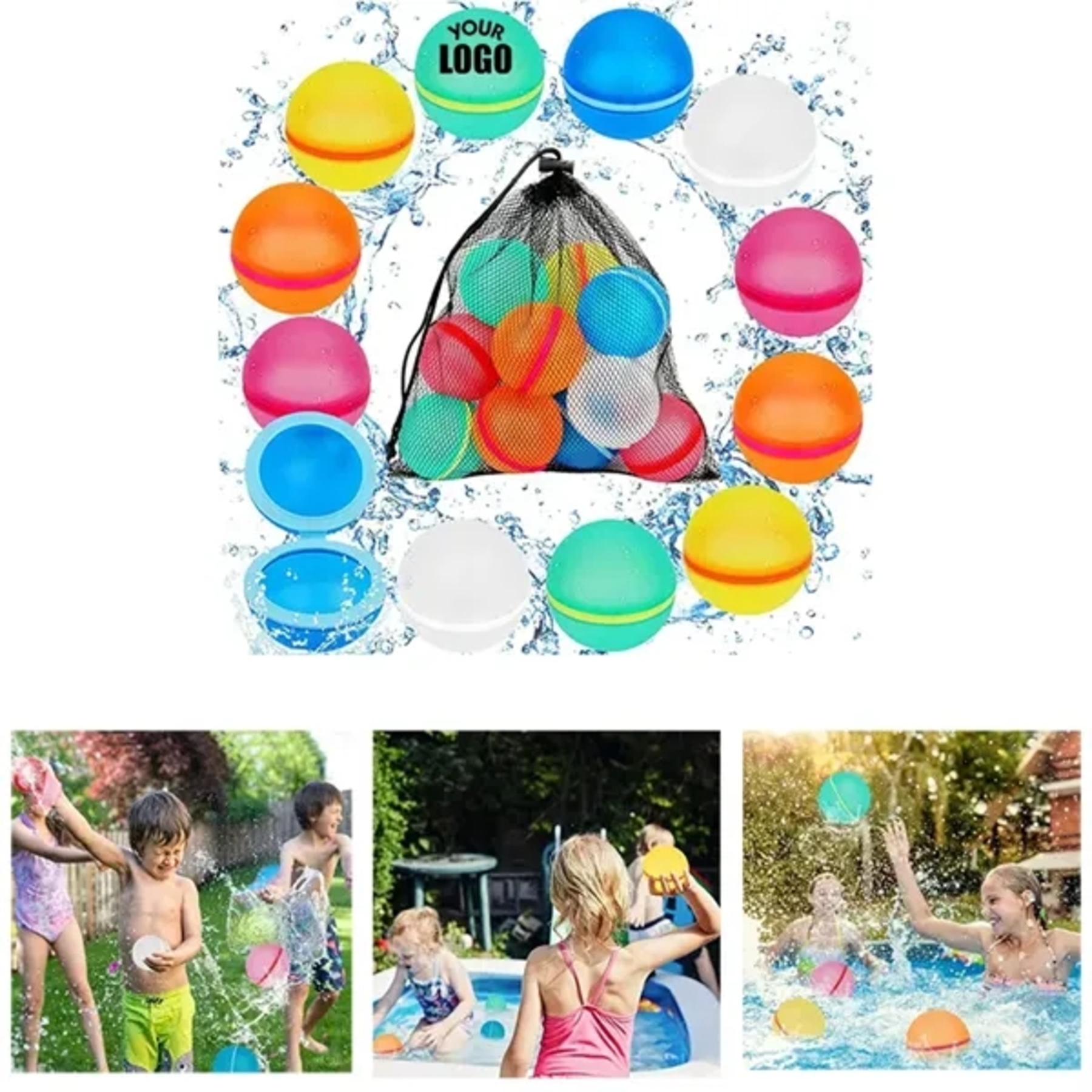 Magnetic Reusable Silicone Water Balloons
 2