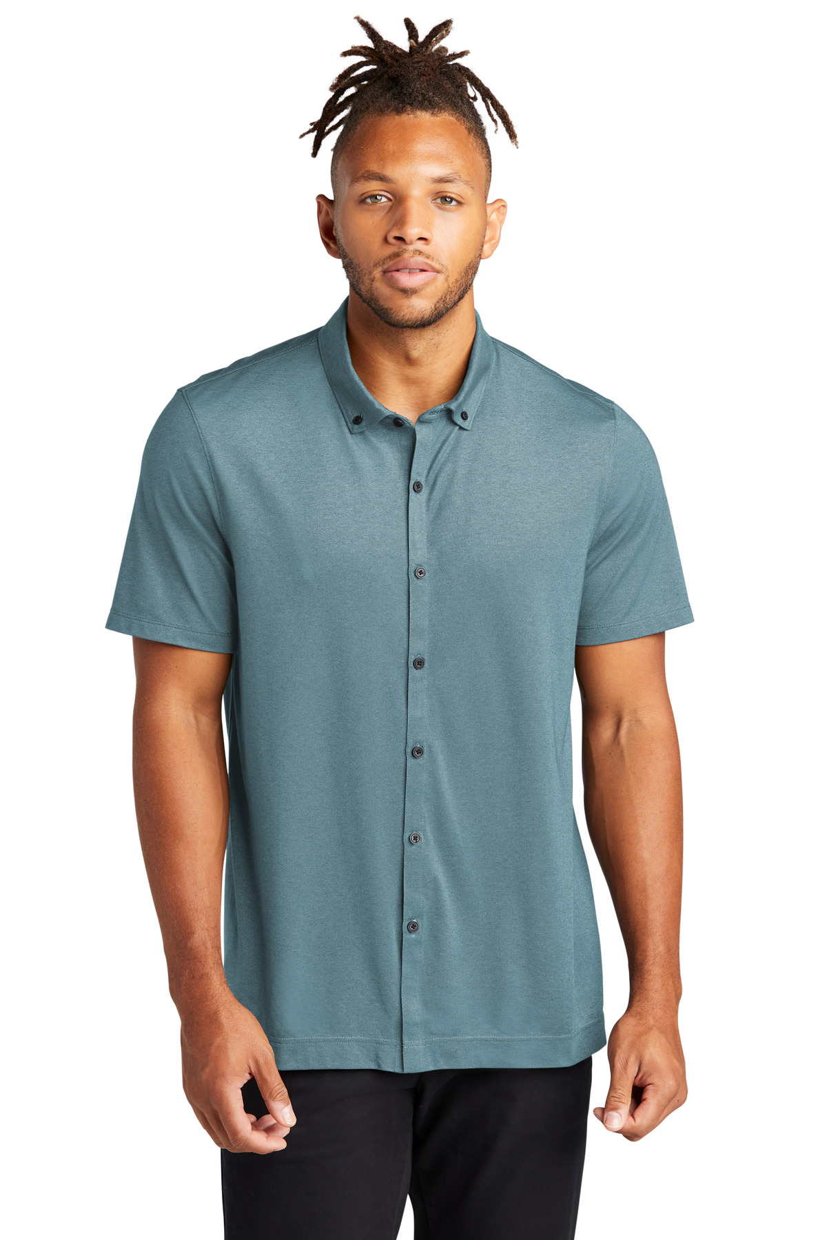 Mercer+Mettle Stretch Pique Full-Button Polo MM1006 67
