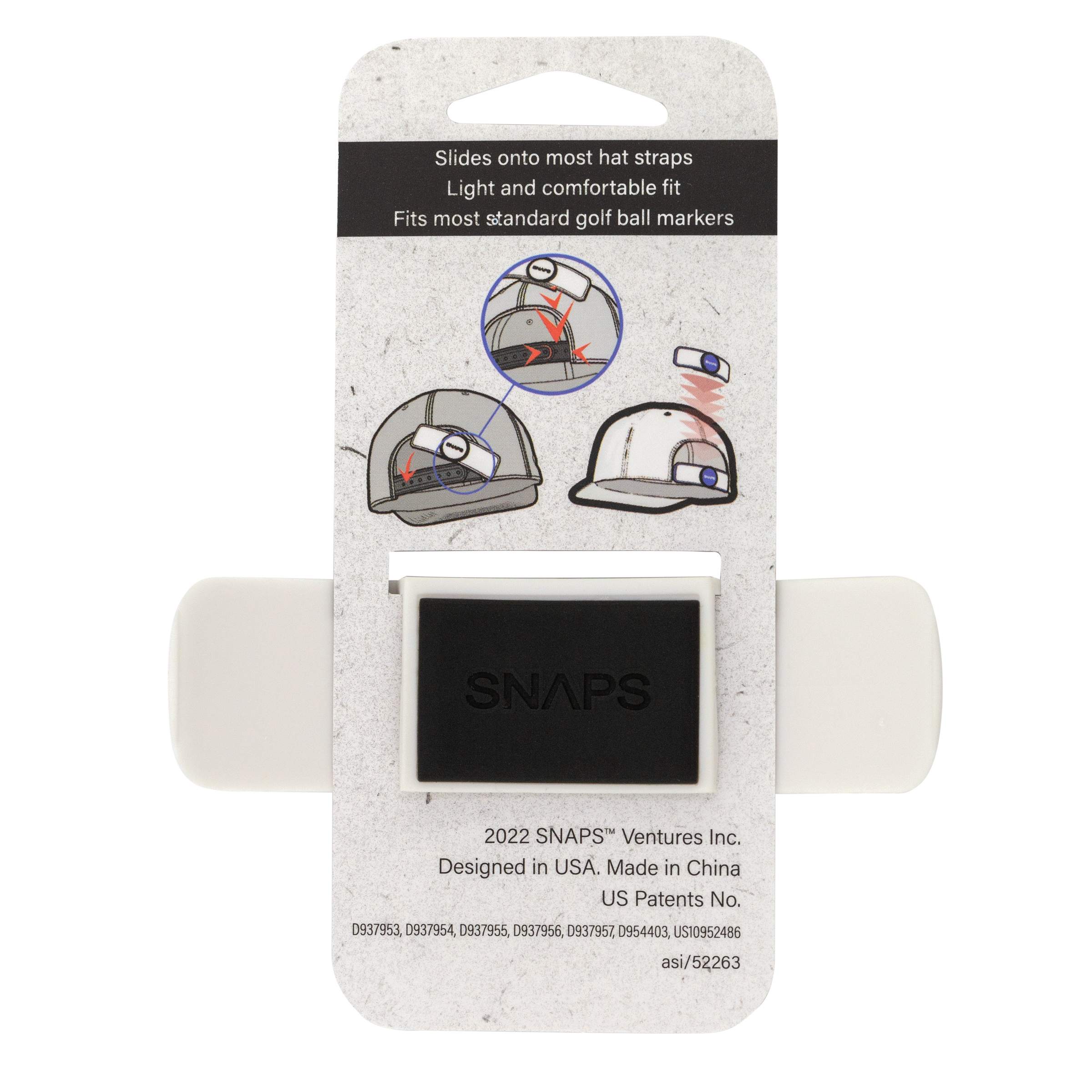SNAPS Golf Hat Strap Clip 3