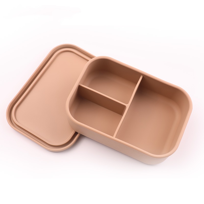 Customized silicone compartment lunch box 6