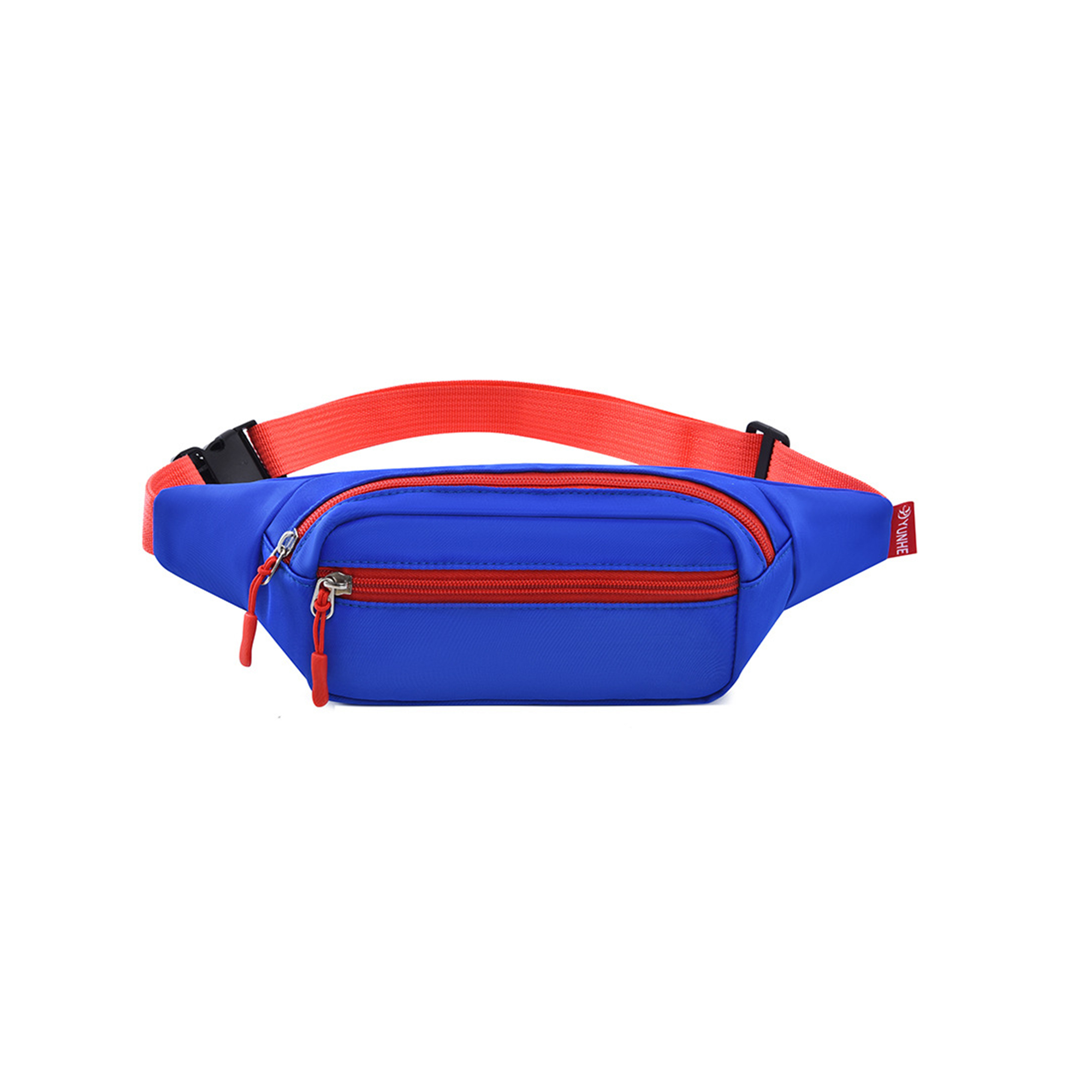 Contrast Color Waist Bag Lightweight Design 8.1" 6