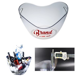 135oz Clear Plastic Ice Bucket 6