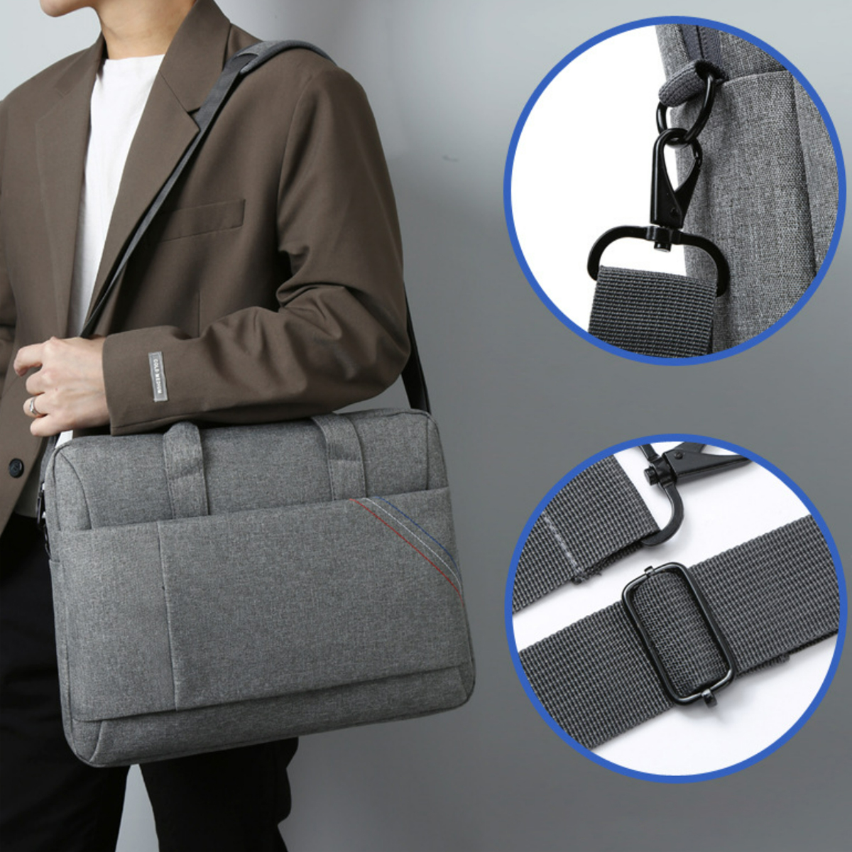 Laptop Messenger Bag with Shoulder Strap 10