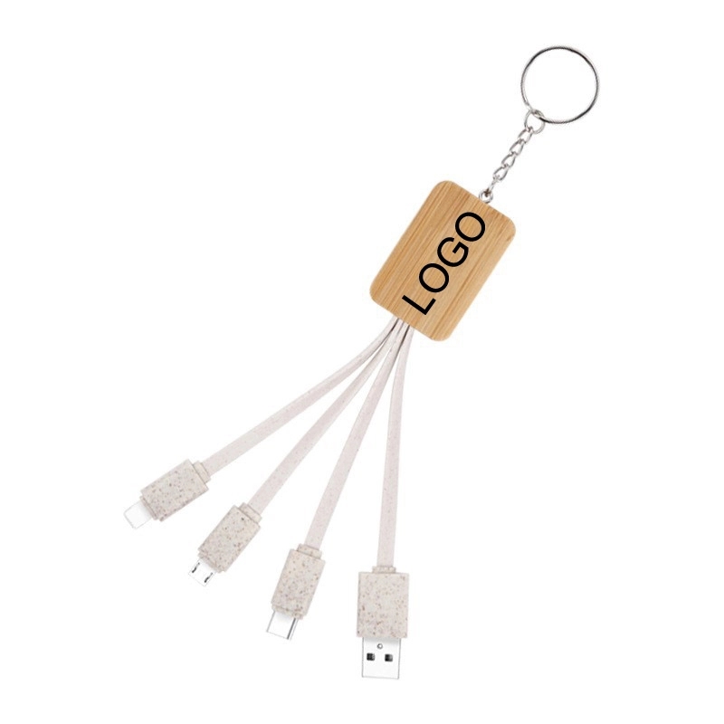 Degradable Bamboo Charging Cables 5
