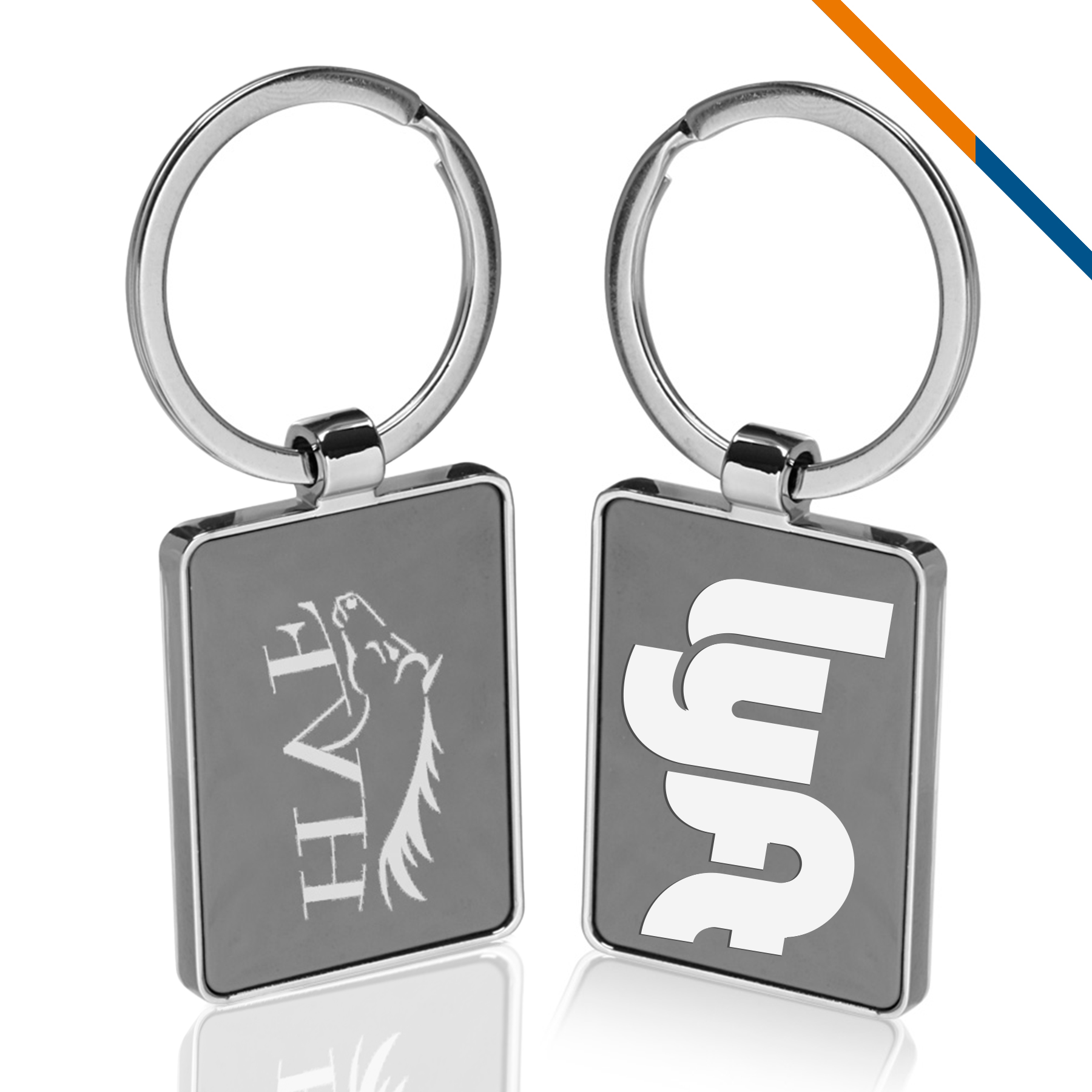 Swift Rectangular Metal Keychain 3