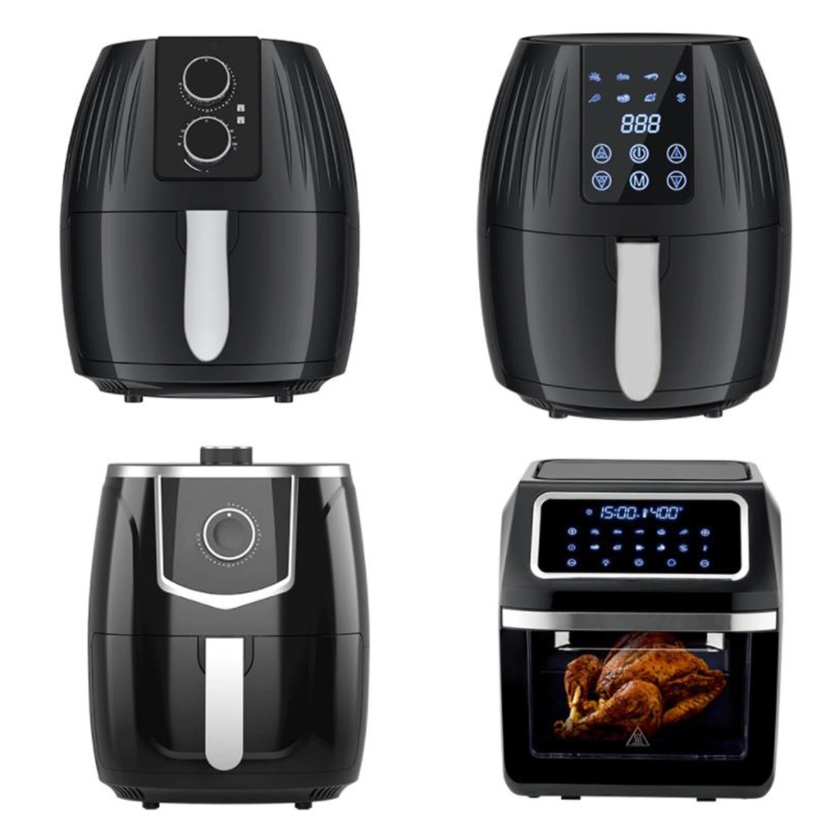 Air Fryer 5.5L Quart Fried Basket with Touch Screen 3