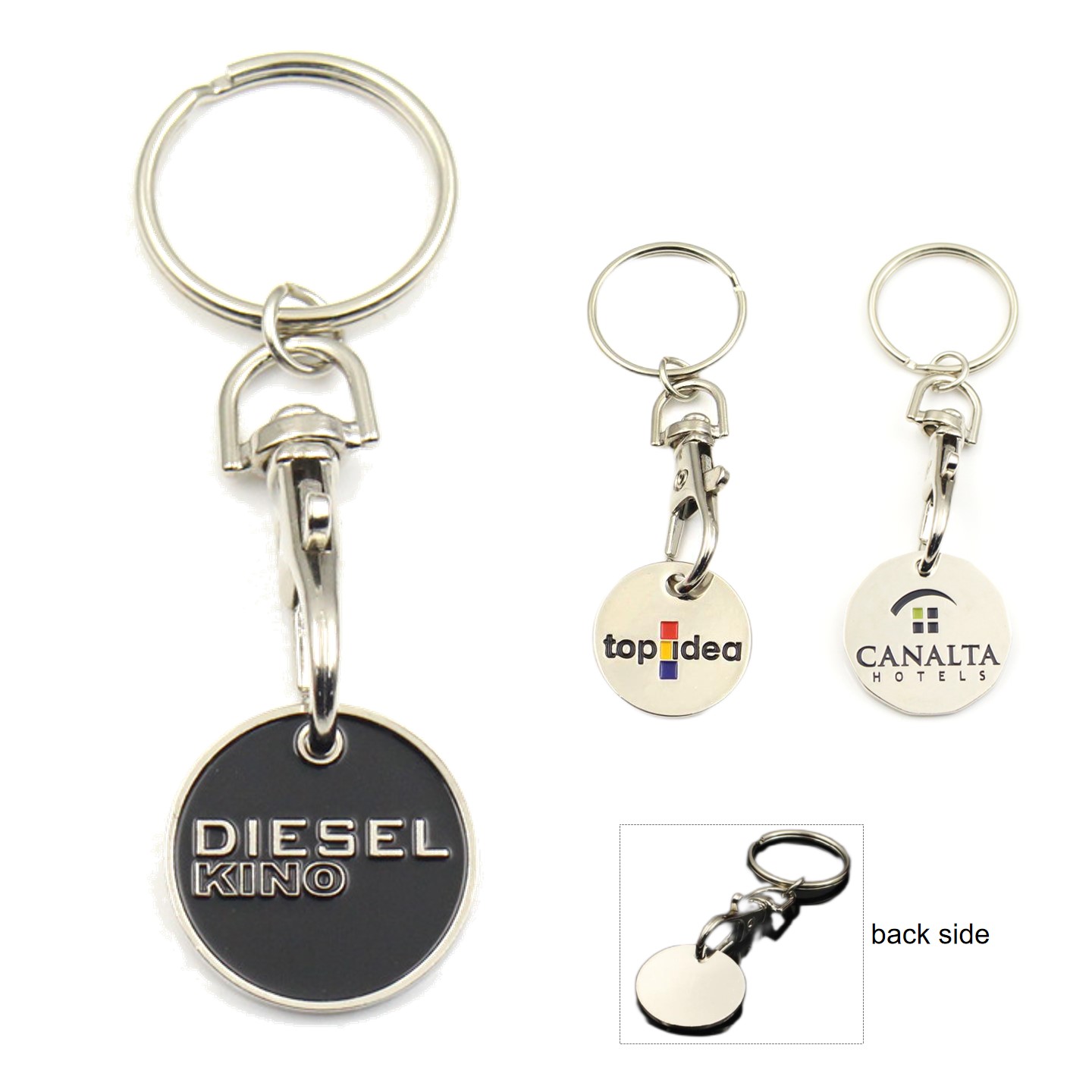 Trolley Coin Keychain Quarter Size 2