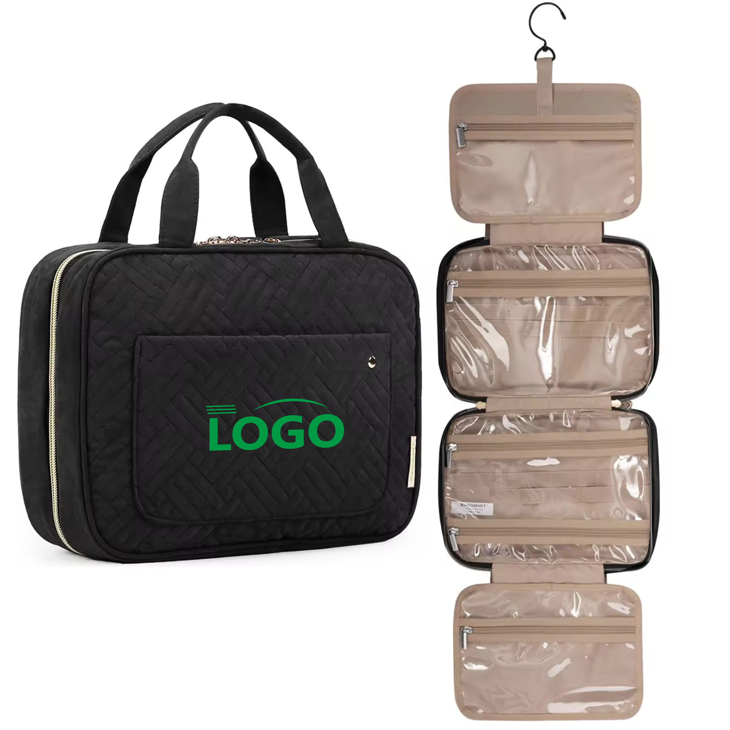 Multi-Section Hanging Travel Toiletry Organizer 4