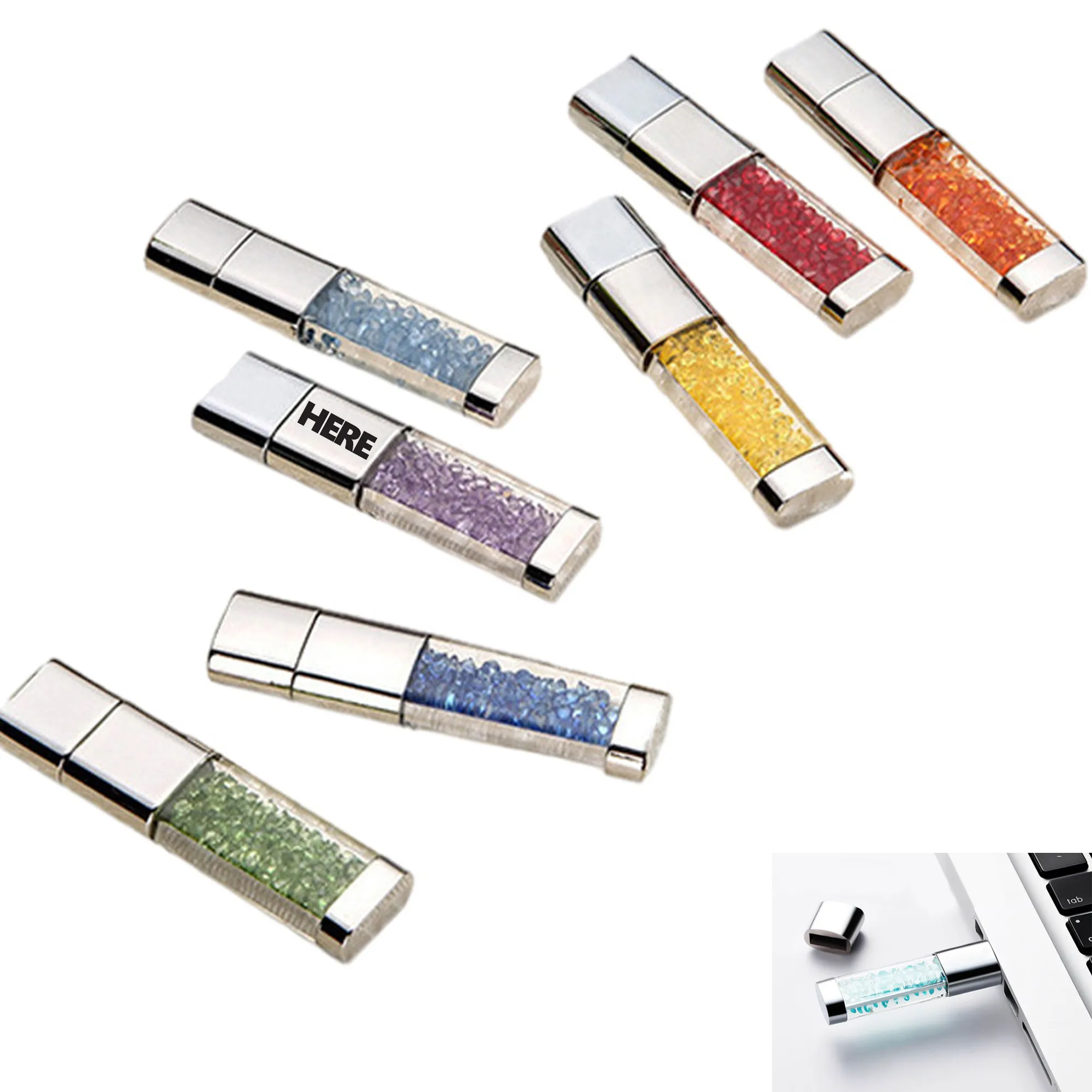 1GB Jewelry Crystal USB Flash Drive 2
