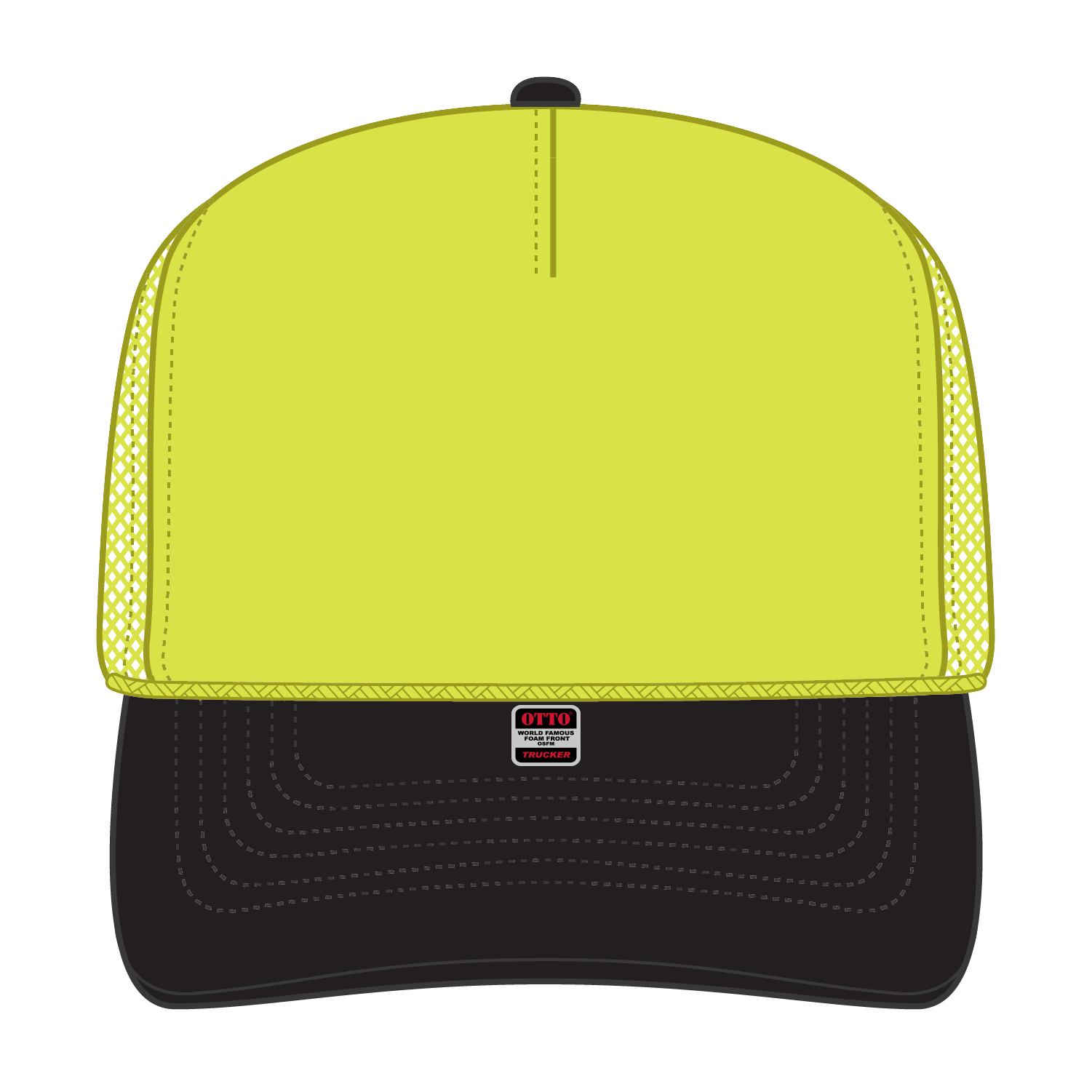 OTTO CAP® 5 Panel High Crown Mesh Back Trucker Hat 93