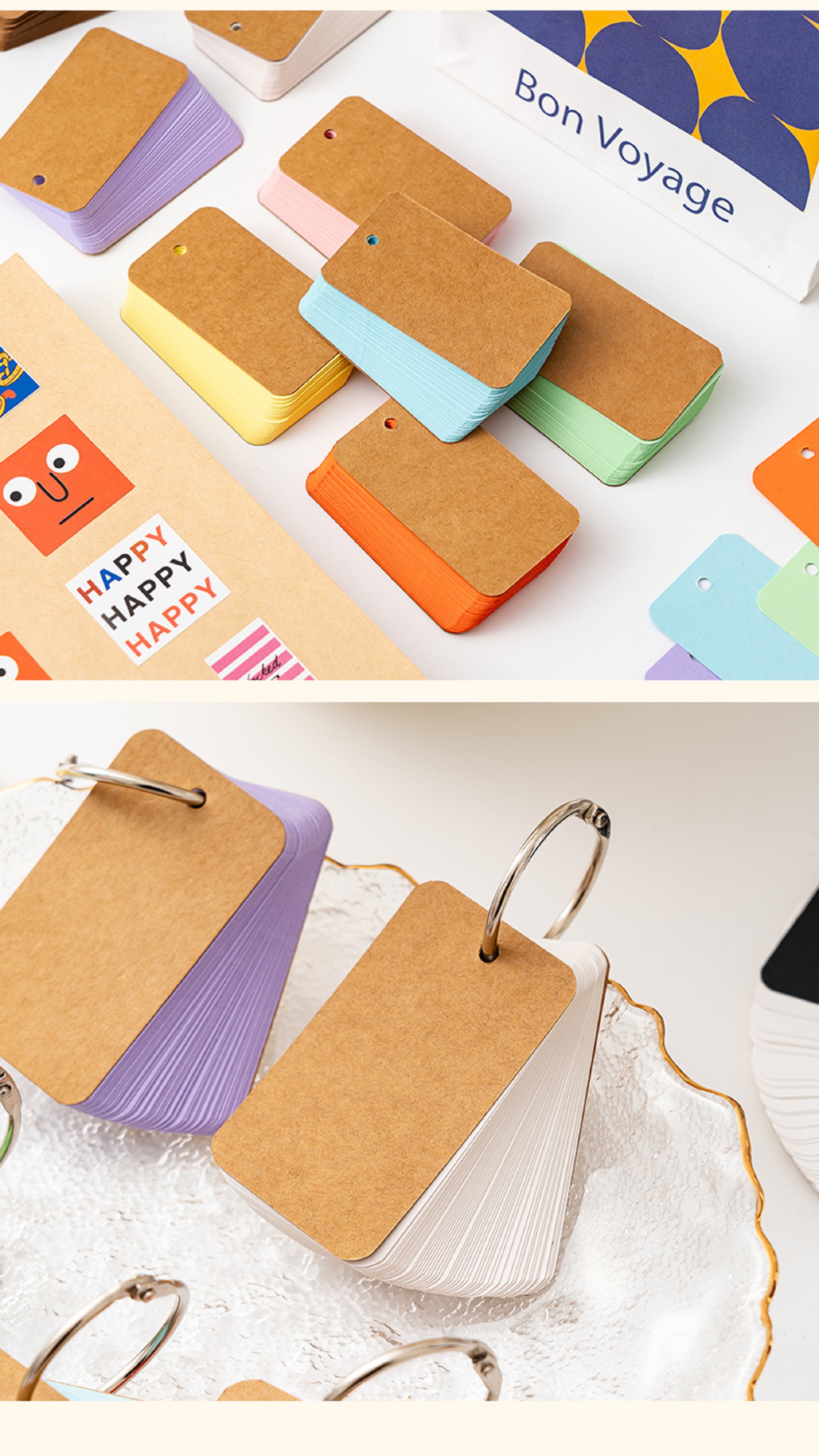 Colorful Blank Flash Cards 4