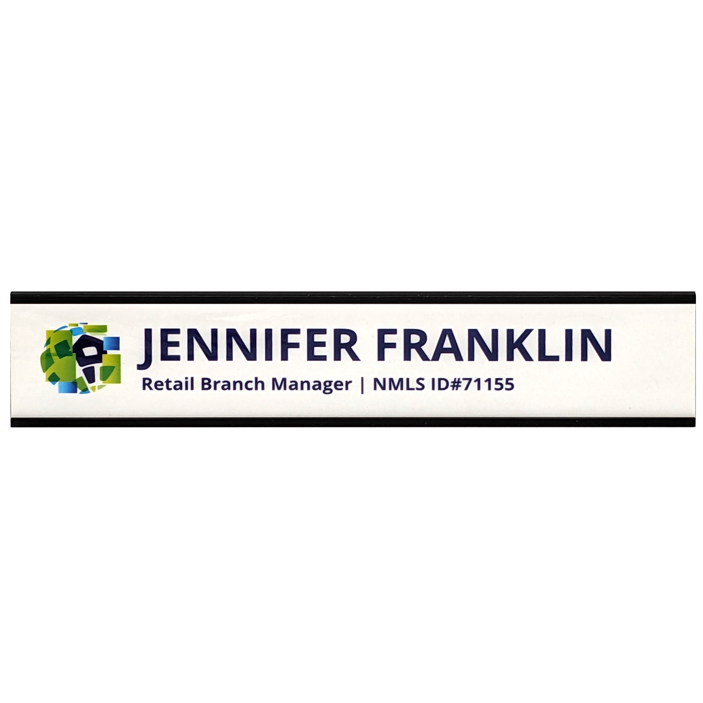 Name Plate Set w/ WallHolder 2 x 10" 4