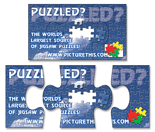 Magnet - 3-Piece Puzzle Shape (3.5x2) - 25 Mil. 4