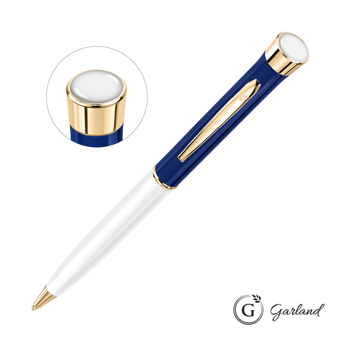 Garland® Patriot Custom Ballpoint Twist Pen - Gold Accent 8