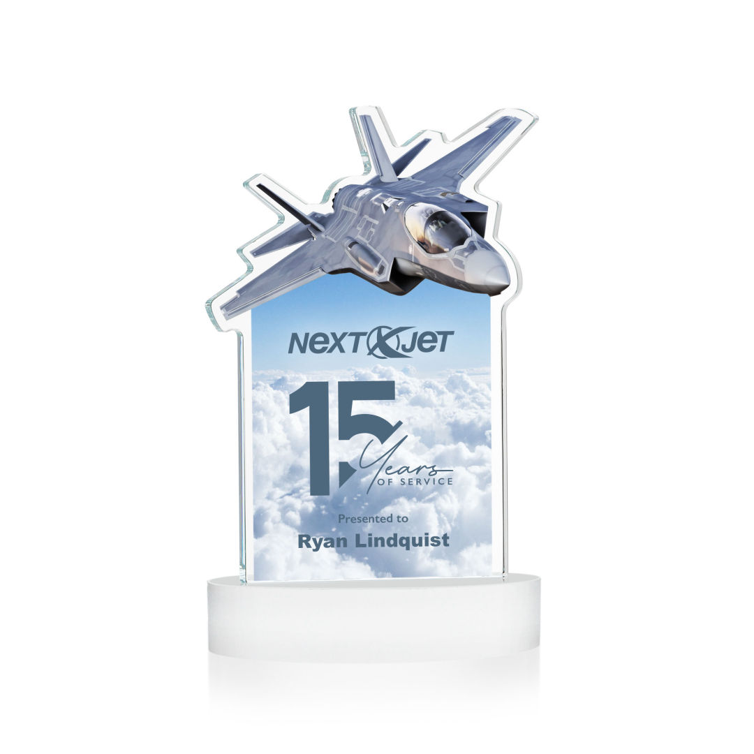 Top Gun VividPrint™ Award on Alberton Base - White 7