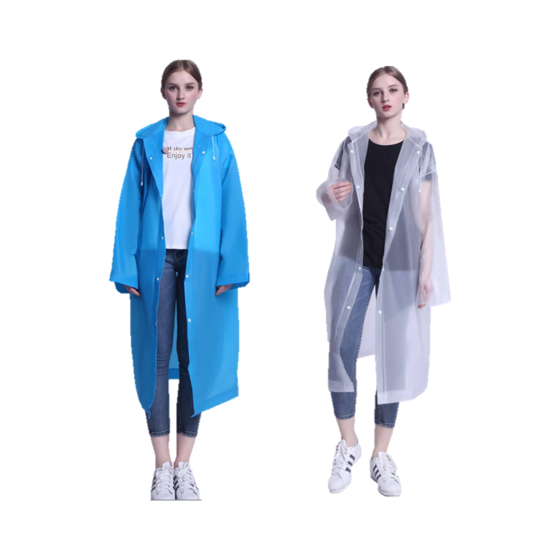 Reusable Rain Poncho For Adults, custom jacket with logo imprint 3