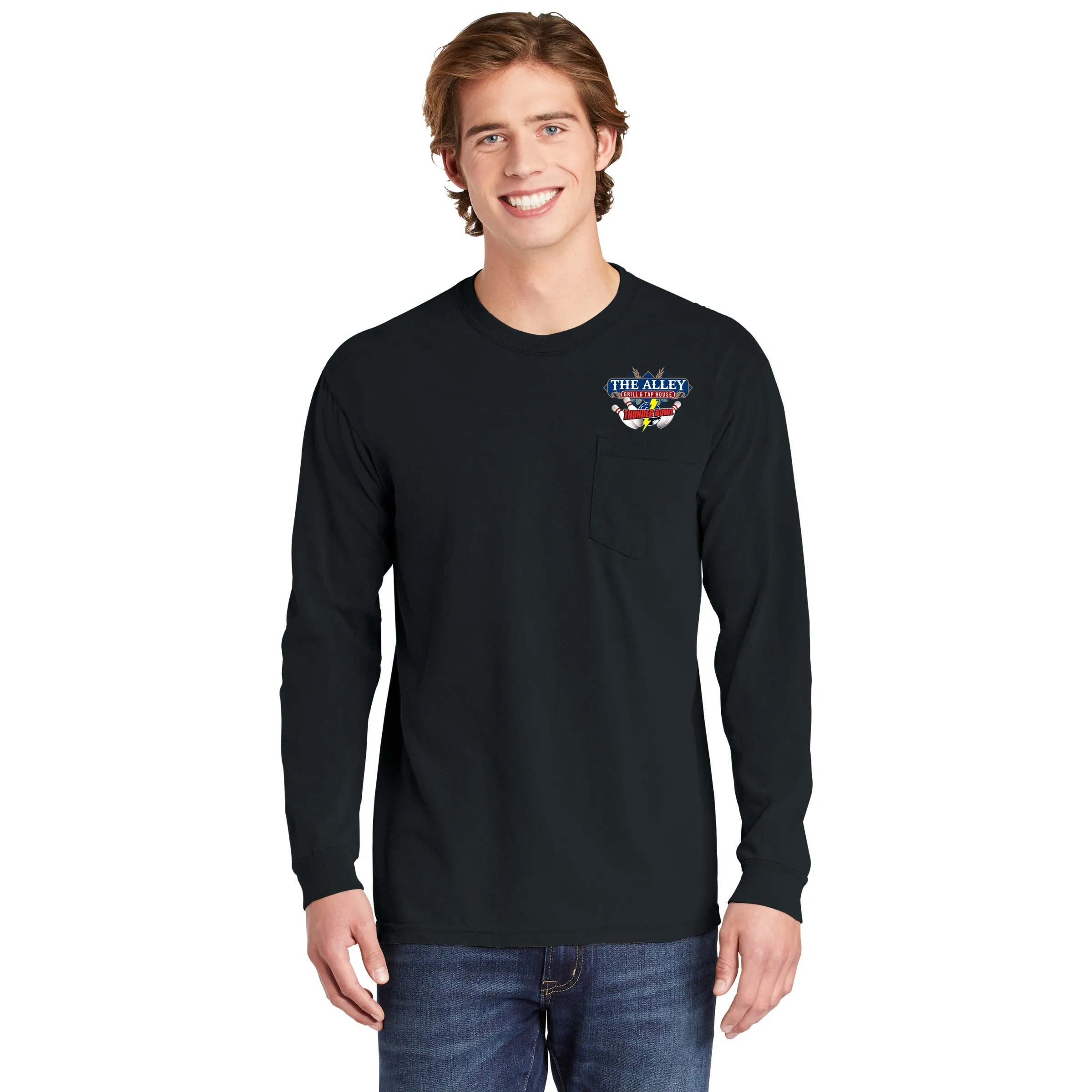 COMFORT COLORS ADULT 6.1 OZ LONG-SLEEVE POCKET T-SHIRT