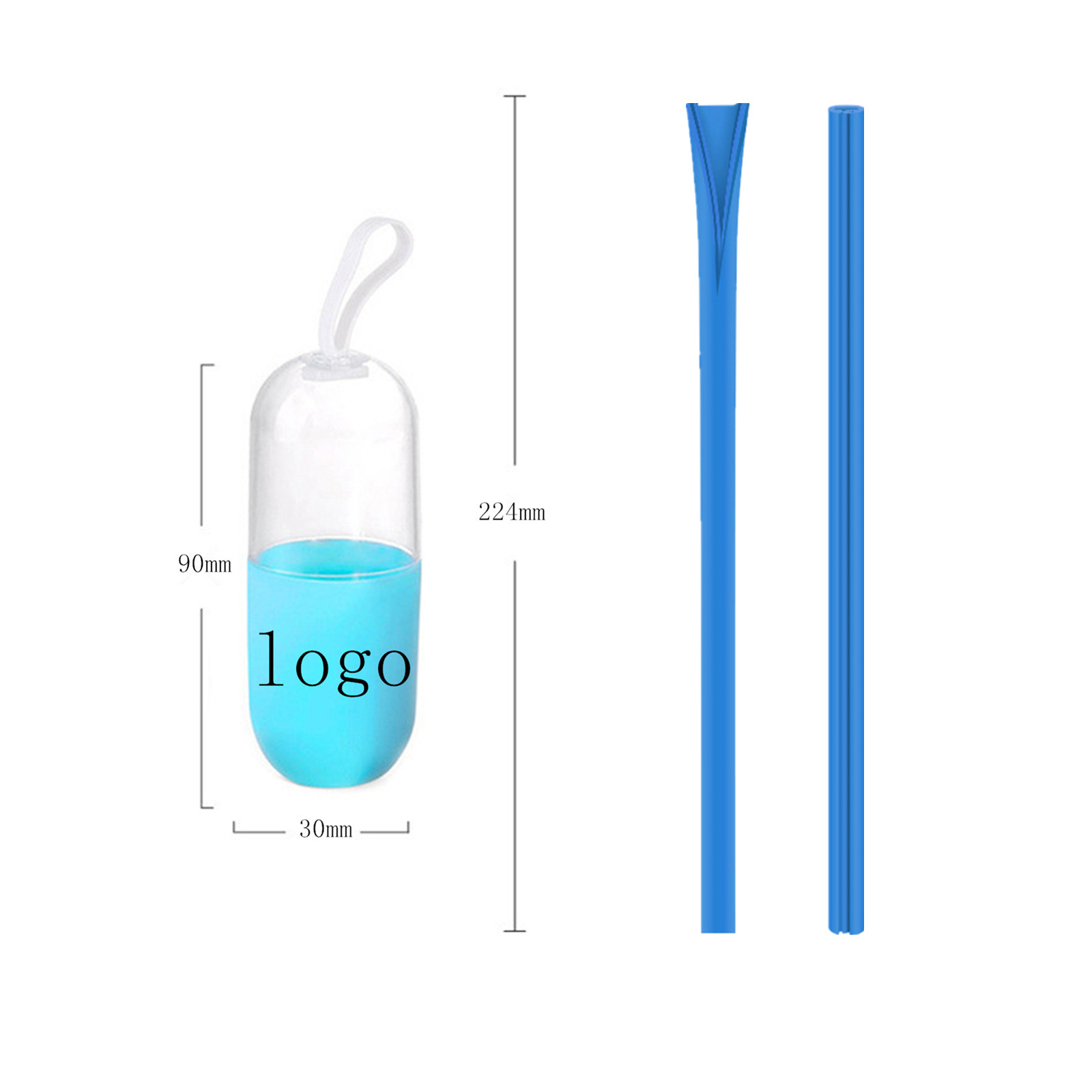 Detachable Reusable Silicone Straw 2