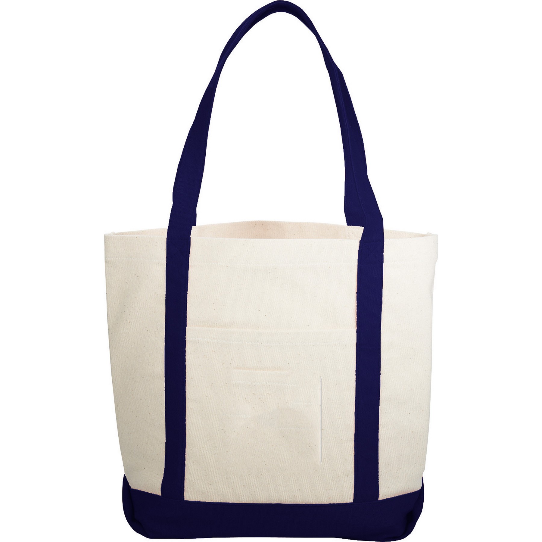 10 oz Cotton Canvas Boat Tote Bag W/ Front Pocket 5