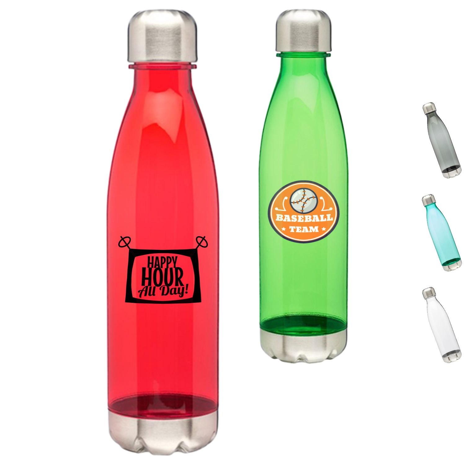 25 oz Cola Shaped Sports Bottle w/ Custom Logo Gym Drinkware 2