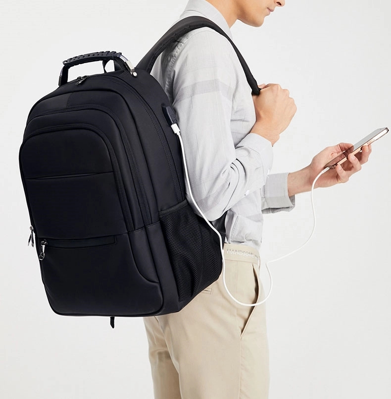 Customized Business Travel Backpacks With USB Port 13