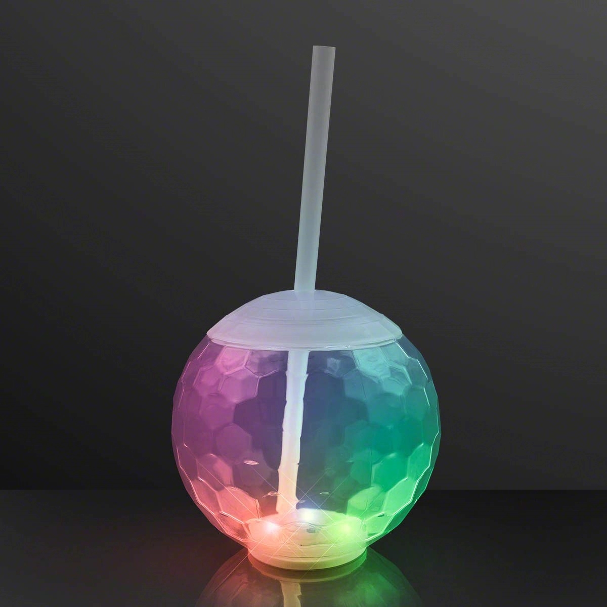Glow Ball Light Up Tumbler Cups With Straw 5