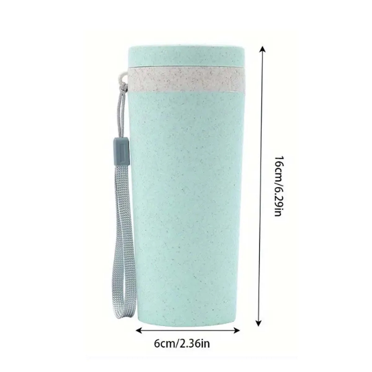 Shatter Resistant Durable Portable Wheat Straw Cup 3