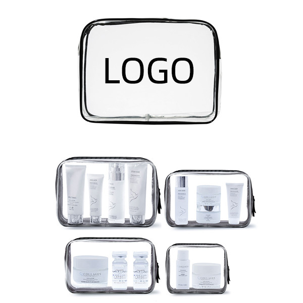 Clear Stadium Cosmetic Bag (9 1/16" W x 6 5/16" H x 2 15/16" G) 1