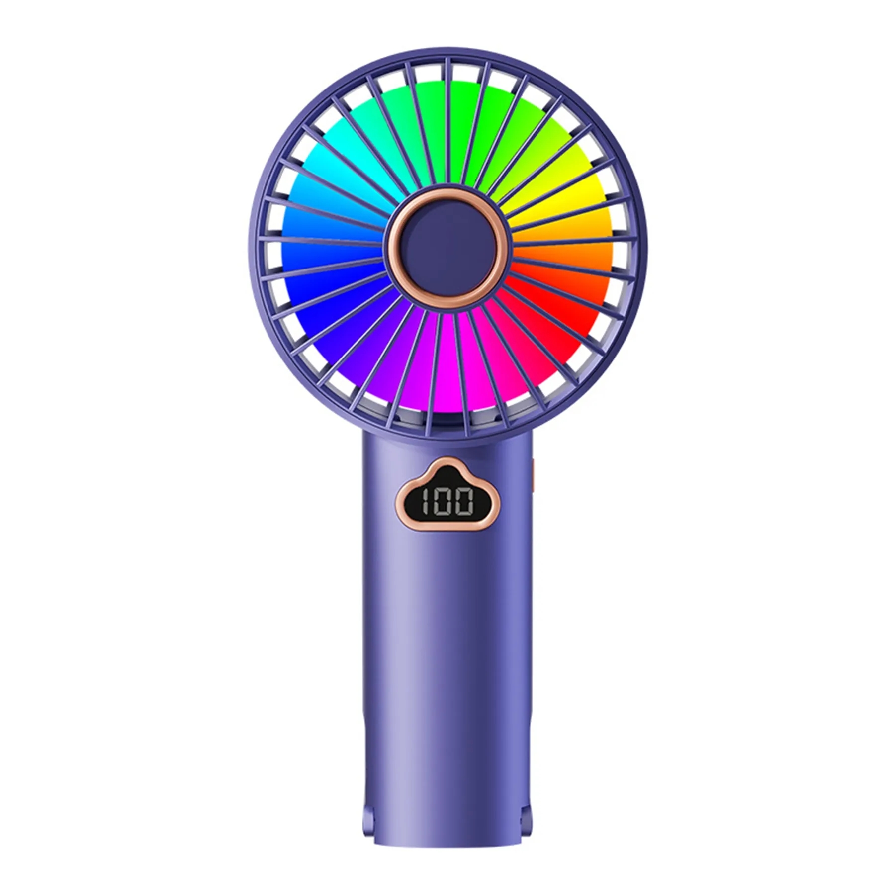 500 mAh Digital Display Handheld Fan with Hook 2