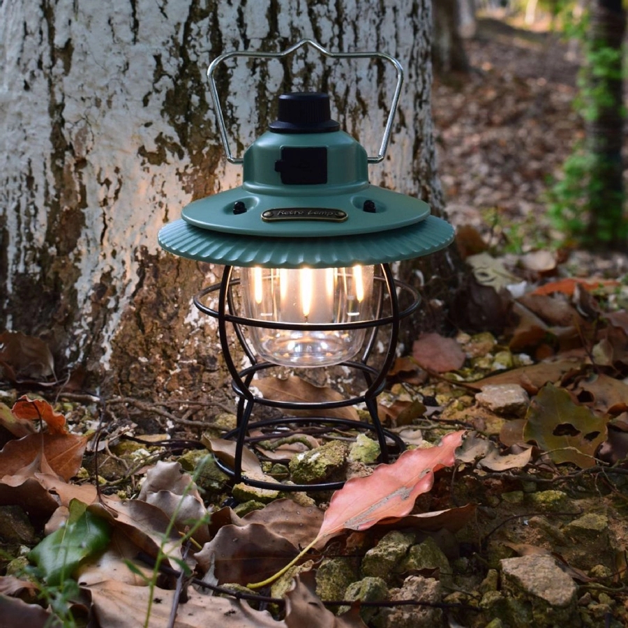 Retro Outdoor Camping Light & Picnic Lantern with Power Bank 9