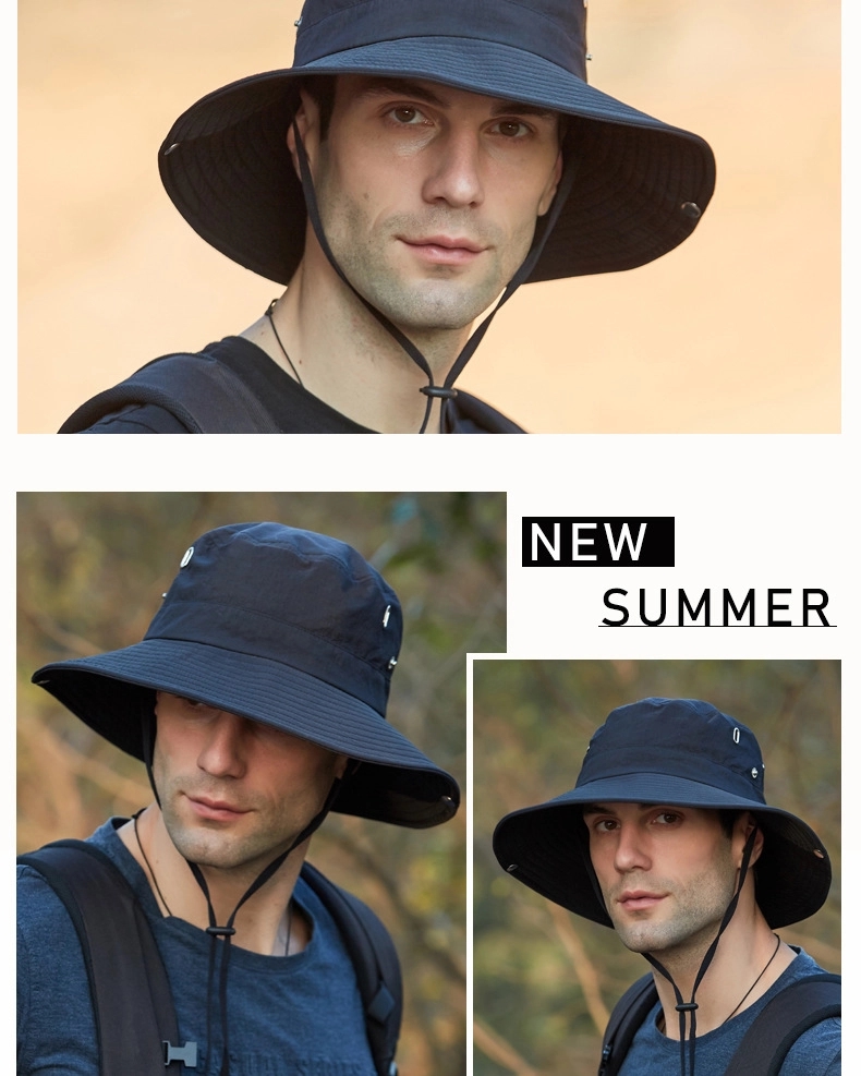 Outdoor Fishing Wide Brim Sun Bucket Hat 2